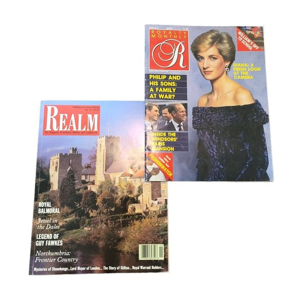 British Magazines Queen Elizabeth Diana Realm 1991 Royalty Monthly 1987 BT1079 - Picture 1 of 6